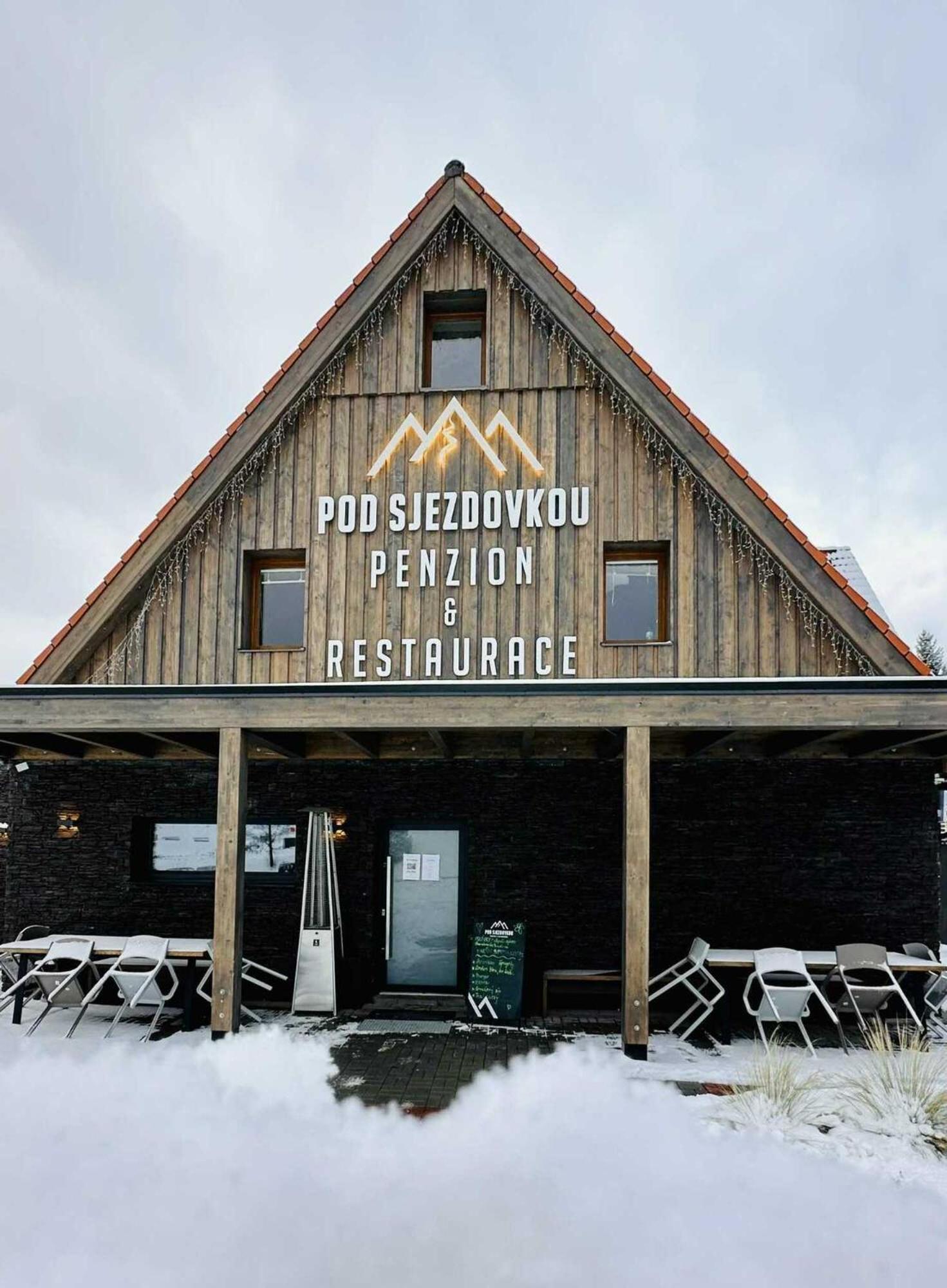 Penzion A Restaurace Pod Sjezdovkou Cenkovice Buitenkant foto